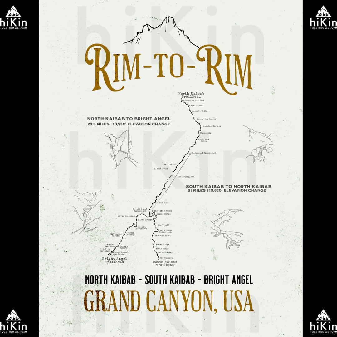 THE ULTIMATE Rim2Rim Poster (Unframed)