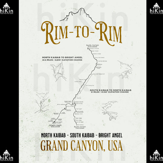 THE ULTIMATE Rim2Rim Poster (Unframed)